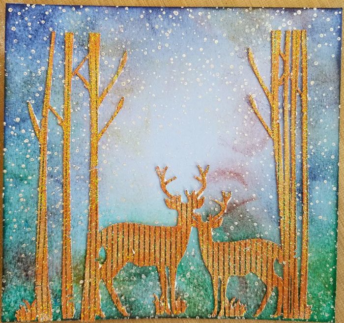 Winter Deer Christmas Card